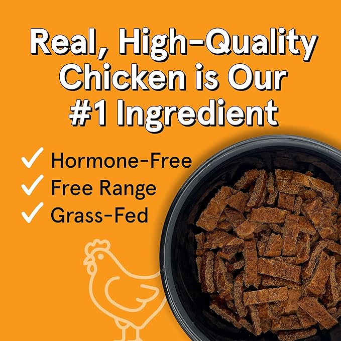 Real Meat Air Dried Cat Food & Dog Food w/Real Chicken - 5oz of USA-Crafted Grain-Free Dry Dog & Cat Food Sourced from Free-Range, Cage-Free Chicken - All Natural, High Protein Pet Food