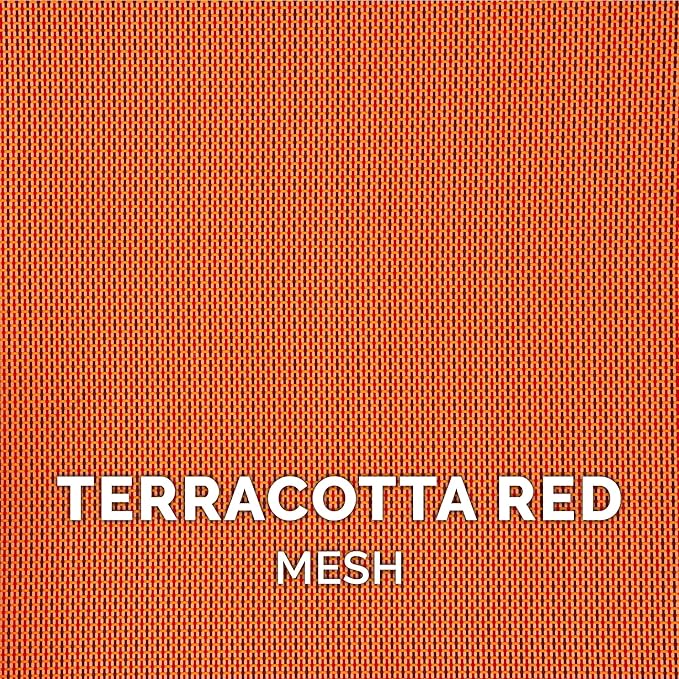 FurHaven Elevated Pet Cots - Cooling & Breathable Nylon Mesh Hammock for Large Dogs/Easy-to-Assemble / / Durable and Reinforced/Perfect for Rest & Relaxation Outdoors - Terracotta Red, Large