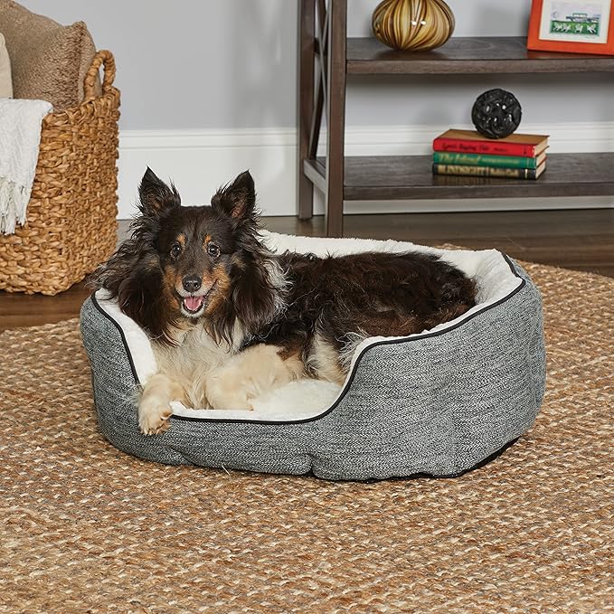 MidWest Homes for Pets Small QuietTime Deluxe Pet Bed- Evergreen/Fur