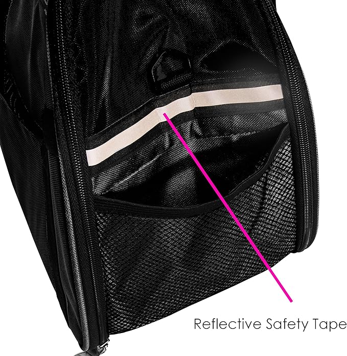 Furhaven Multipurpose Tote Bag Pet Carrier w/ Weather Guard - Black, Large
