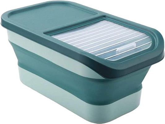 10-13 Lbs CAT And Dog Food Storage Container, Collapsible Dog Food Container with Sliding Lid, Scoop and Silicone Dog Bowl, Pet Food Storage Containers Dry Food for Dog, Cats and Other Pets