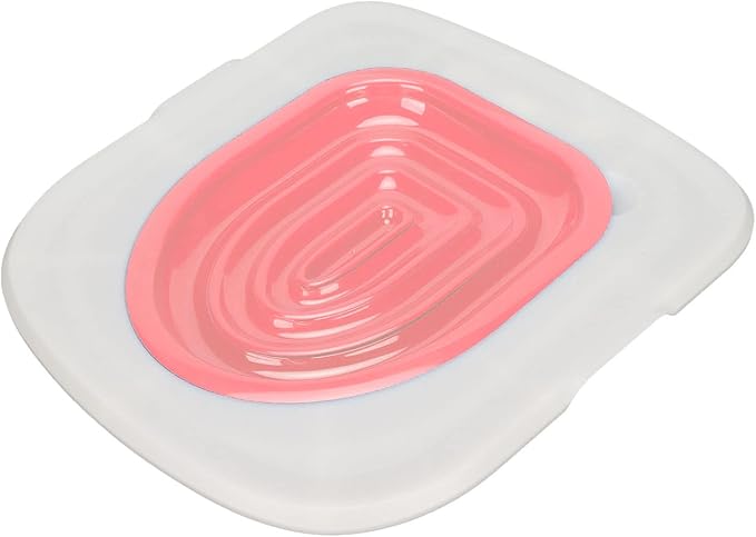 Cat Toilet Training Kit, Universal Cat Toilet Trainer Environmentally Friendly Easy to Install Reusable for Home (White Tray, 1 Inner Support)