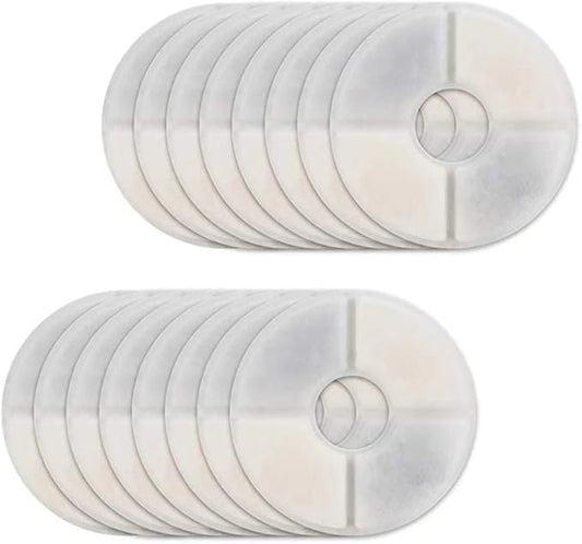 Wonder Creature Cat Water Fountain Filter Round, 16 Filters Pack, Compatible with Most Cat Fountain and Pet Water Fountain, Activated Carbon Filter