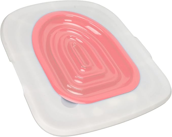 Cat Toilet Training Kit, Universal Cat Toilet Trainer Environmentally Friendly Easy to Install Reusable for Home (White Tray, 1 Inner Support)