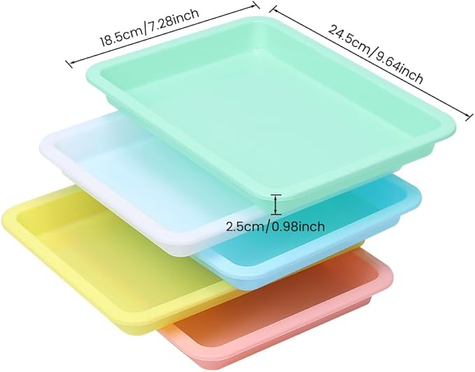 10 Pcs Travel Toilet Mini Litter Box,Plastic Portable Small Litter Pan Water Litter Box for Kittens Bunny Cat