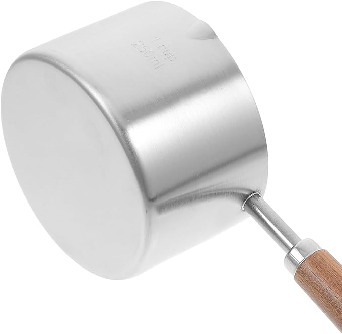 Milisten Dog-Cat Food-Scoop: 1-Cup capacity Measuring Cup with Wooden Handle, Pet Food Scoop for Dog, Cat, Ferret and Rabbit Pet Food