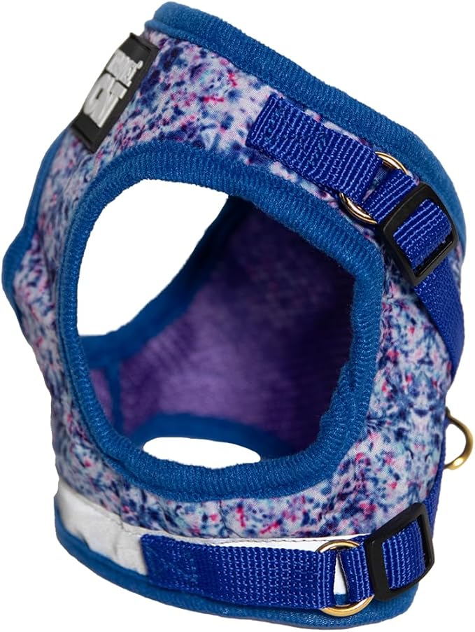 Travel Cat Harness and Leash Set - Adjustable Fit Mesh Cat Harness and Reflective Strap - Comfort Escape Proof Harness for Cats, Kitten for Outdoor Walking, Hiking (Small, Groovy)