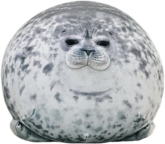 16 inch Cute Seal Plush Pillow: Soft Stuffed Animal Toy,Chubby Blob Seal Plushie for Boys Girls, Room Decor Hugging Pillow for Bed and Sofa Chair, Kids Gifts for Birthday,Valentine,Christmas