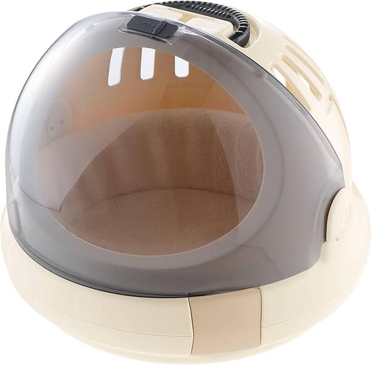 Richell USA - Space Capsule Pet Carrier & Bed (80039) (Beige)