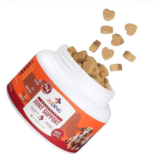 Hip & Joint Chews for Dogs – Supports Mobility & Health, Dog Arthritis Supplement, 200 Chews