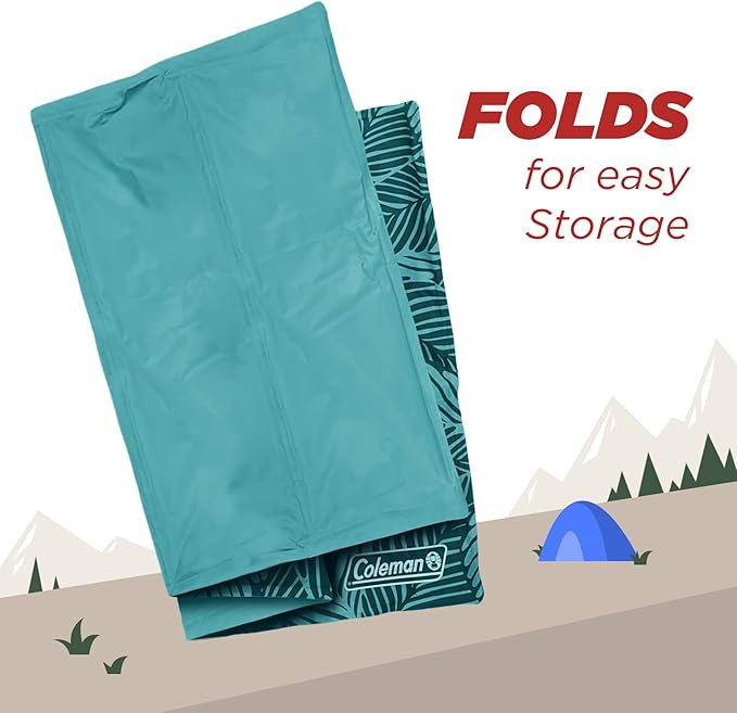 Coleman Reversible Cooling Pet Mat, Extra Large, 24" x 36", Navy and Teal