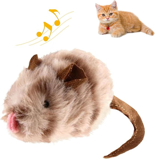 PETGEEK GiGwi Chirping Mouse Cat Toys Realistic Bird Plush Toy- Perfect Melody Chaser Cat Toys for Bored Indoor Adult Cats- Hangable Design Best Gift for Birthday, Thanksgiving, Christmas, New Year