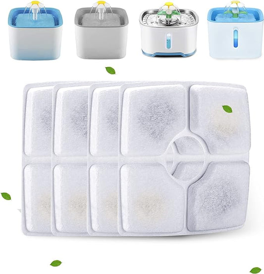 Pack Cat Water Fountain Filters, Cirfifth Cat Fountain Filter Replacement, for Square Cat Water Fountain Inside (4 Pack)