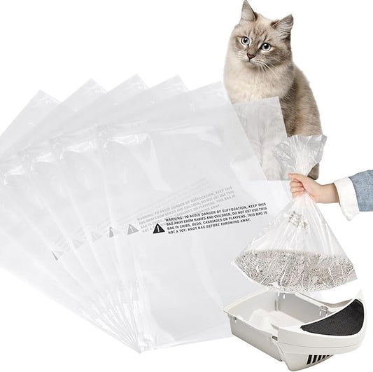 100 Count Waste Litter Robot Bags,Cat Litter Box Liner Bags Compatible with Litter Bag Robot 3 4 Waste Bags,9-11 Gallons,Cat Litter Automatic robot Liner Bags