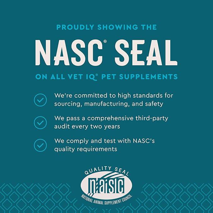 VetIQ Advanced Hip & Joint Chews For Dogs, 60 Count, Chicken Flavored Supplements Made with Glucosamine, Omega 3’s, Chondroitin, MSM, and Green Lipped Mussel, Increases Mobility and Maintains Muscles