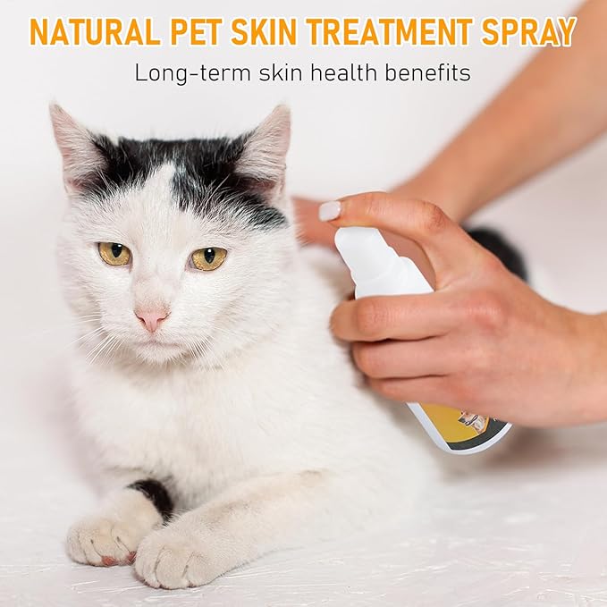 Pet Skin Sprays for Dogs & Cats,Pet Skin Care Spray, Nature Soothing Spray for Clean and Soft Skin, Pet Skin Treatment Spray for All Animals (2Pcs)