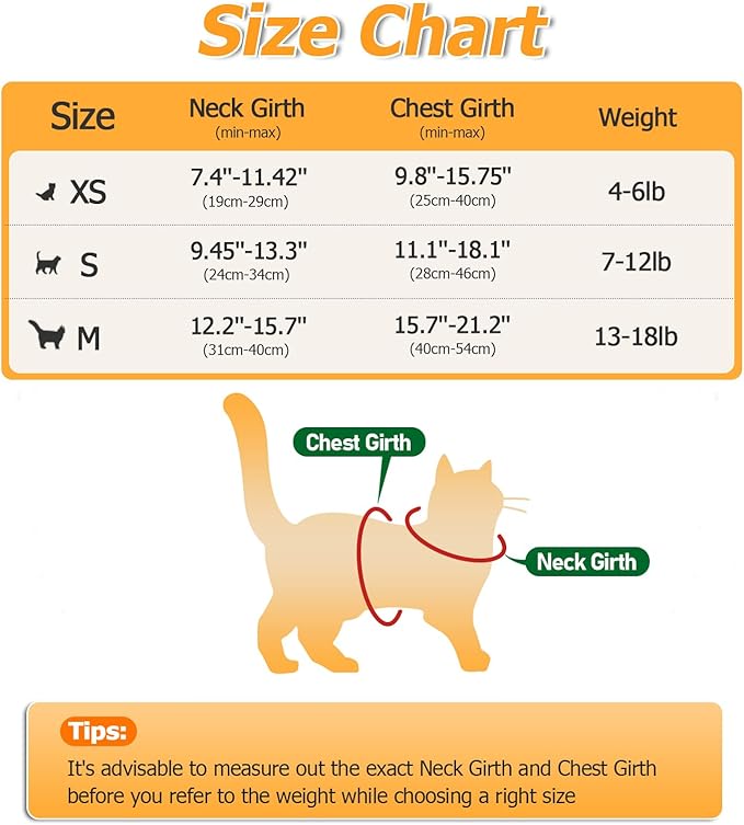 Halypet Cat Harness and Leash Set [MAX Safety 4th-Gen Upgrade] Escape Proof Adjustable Cat Leash Comfortable Soft Vest Easy to Wear Kitten Harness with Reflective Strip for Cats Walking, XS Mint Green