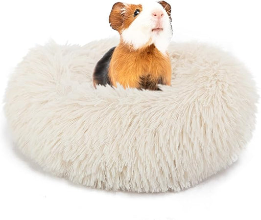 Guinea Pig Bed Hamster Bed Hedgehog Bed for Hamster/Hedgehog/Squirrel/Tortoise/Lizard and Other Small Animal 11.8 inch Beige