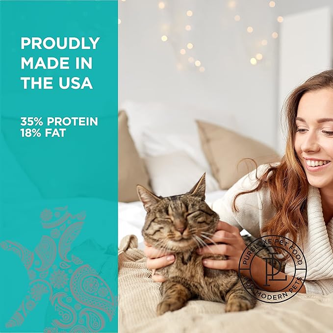 PURELUXE Grain and Gluten Free Cat Food, Kitten Elite Nutrition, Chicken, Chickpeas, and Salmon, for Kittens, Pregnant or Nursing Mothers, All Life Stages, Made in The USA, 3.3lbs
