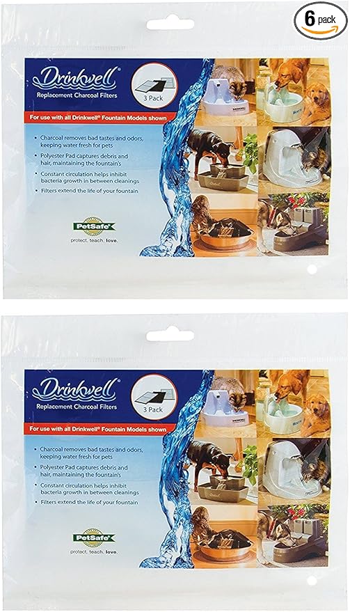 PetSafe Drinkwell Replacement Carbon Filter - 6 Pack