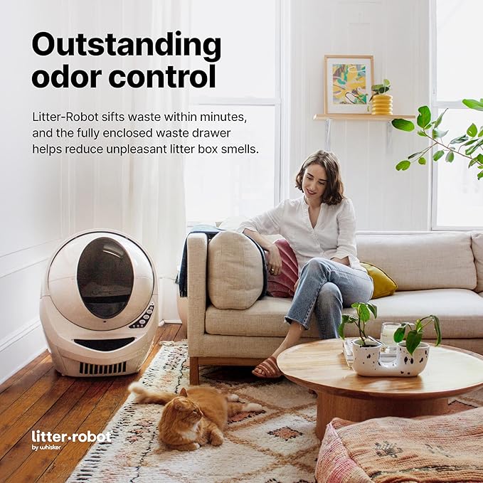 Litter-Robot 3 Carbon Filters by Whisker, 12-Pack - Litter Box Filter, Designed for Litter-Robot, Absorbs Odors & Controls Moisture for Cleaner Smelling Home