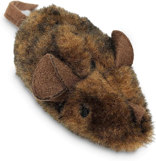 OurPet's Play-N-Squeak Mouse Hunter Cat Toy (Interactive Cat Toy & Catnip Toy with Real Mouse Electronic Sound) Perfect Toys for Indoor Cats with Catnip