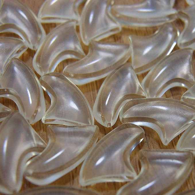 100 pcs Cat Nail Caps | Cat Claw Covers | with Adhesives and Applicators (Clear, M)