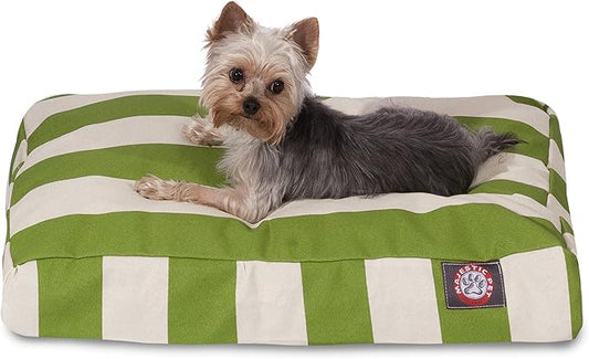 Majestic Pet Rectangle Small Dog Bed Washable – Non Slip Comfy Pet Bed – Dog Crate Bed with Removable Washable Cover – Dog Kennel Bed for Sleeping - Dog Bed Small Breed 27x20x4 Inch – Sage Green