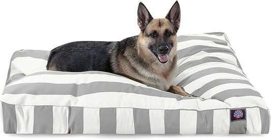 Majestic Pet Rectangle Large Dog Bed Washable – Non Slip Comfy Pet Bed – Dog crate Bed with Removable Washable Cover – Dog Kennel Bed for Sleeping - Dog bed X-Large Breed 50x42x5 Inch – Gray