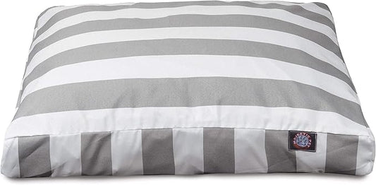 Majestic Pet Rectangle Large Dog Bed Washable – Non Slip Comfy Pet Bed – Dog Crate Bed with Removable Washable Cover – Dog Kennel Bed for Sleeping - Dog Bed Large Breed 44x36x5 Inch – Gray