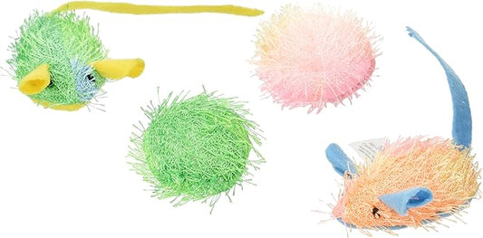 Stringy Mice & Ball with Catnip