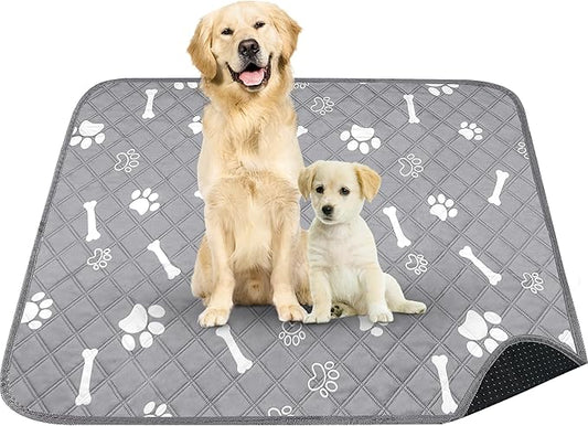 PatiencET Washable Pee Pads for Dogs, 48'' x 65" Reusable Puppy Pads with Super Absorbent for Pet Training, Housebreaking and Incontinence, Puppy Potty Pads with Waterproof Bottom