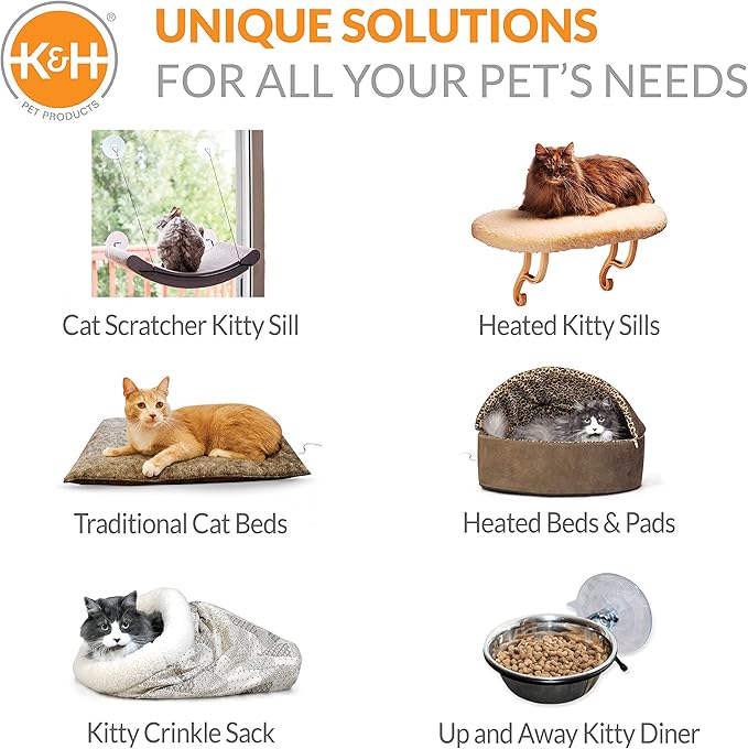 K&H Pet Products Kitty Crinkle Sack Tan 15 X 18 Inches (Pack of 2)