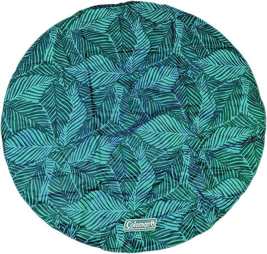 Coleman Round Reversible Cooling Pet Mat, Large, 36", Navy and Teal