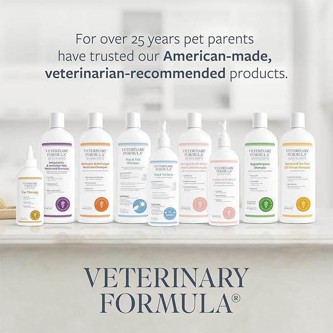 Veterinary Formula Clinical Care Hot Spot & Itch Relief Medicated Spray, 8oz – Easy to Use Spray for Dogs & Cats – Helps Alleviate Sensitive Skin, Scratching, and Licking of Coat