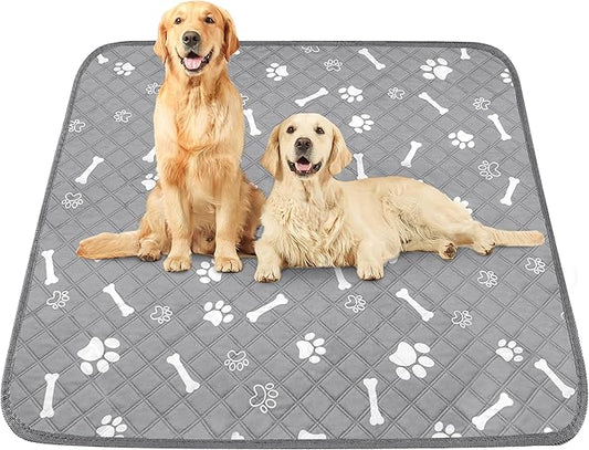 PatiencET Washable Pee Pads for Dogs, 72 x 72 Extra Large Reusable Puppy Pads with Super Absorbent for Pet Training, Housebreaking and Incontinence, Puppy Potty Pads with Waterproof Bottom