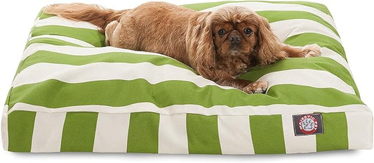 Majestic Pet Rectangle Medium Dog Bed Washable – Non Slip Comfy Pet Bed – Dog Crate Bed with Removable Washable Cover – Dog Kennel Bed for Sleeping - Dog Bed Medium Breed 36x29x4 Inch – Sage Green